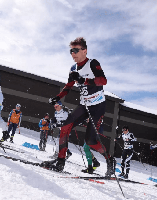 The profile indicates that academic & athletic stats and budget are important elements. A graphic displays a male baseball player's recruiting profile.